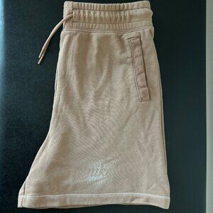 Nike Tan Jogger Shorts Size M Drawstring Athletic Casual